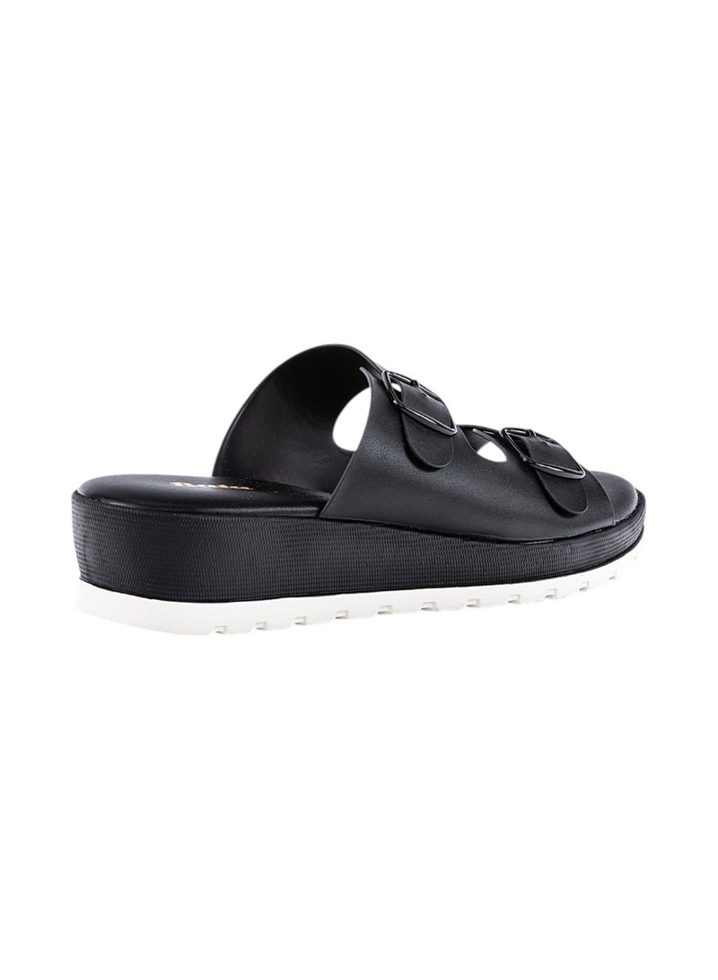Bata Solid Wedge Sandals  - Image 3