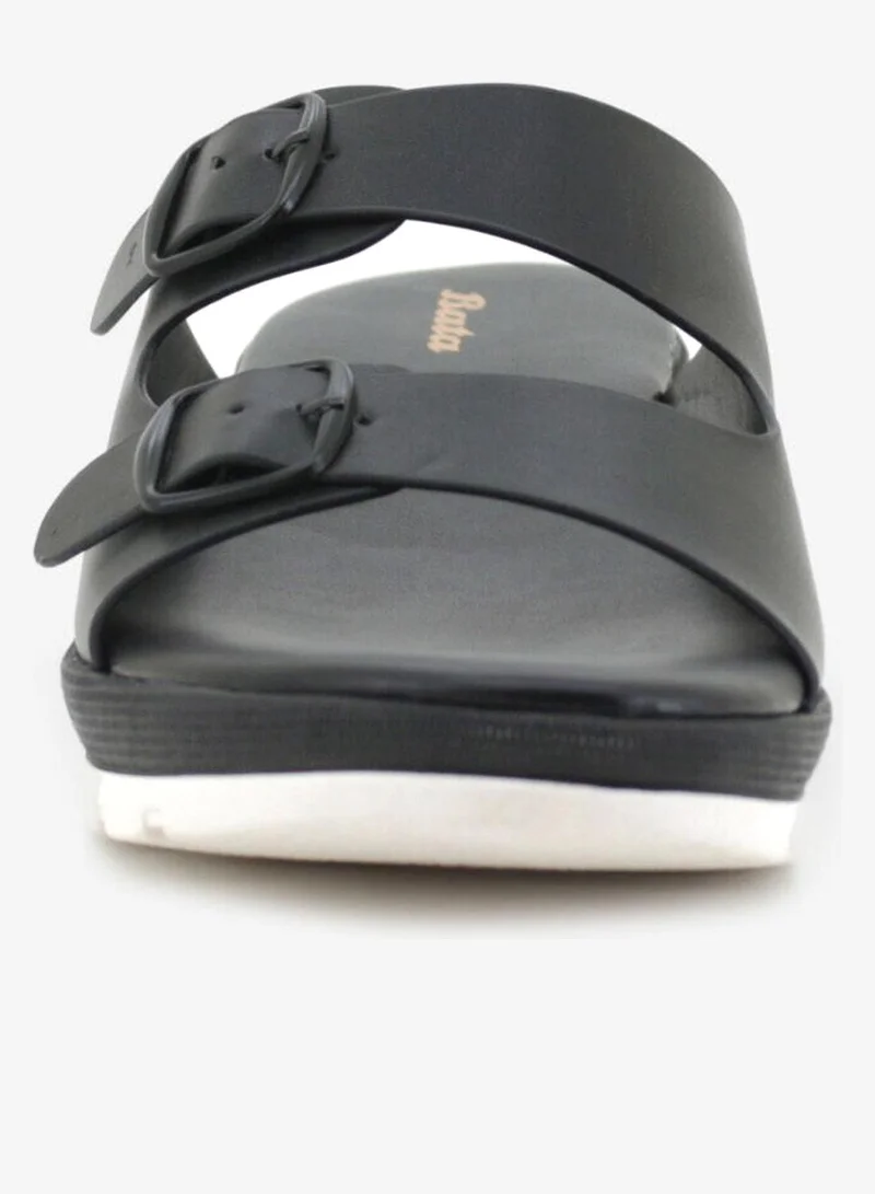 Bata Solid Wedge Sandals