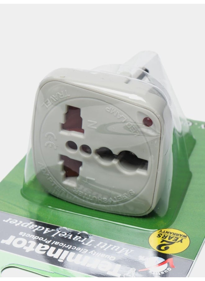 Terminator Terminator Multi Travel Adaptor Suchko To Universal Power Adapter Uk/Us/Au To Eu Converter With Shutter And Indicator Tl15  - Image 5