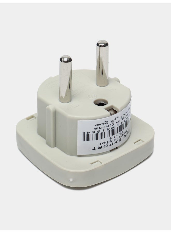 Terminator Multi Travel Adaptor Suchko To Universal Power Adapter Uk/Us/Au To Eu Converter With Shutter And Indicator Tl15