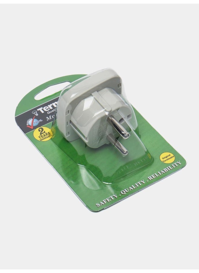 Terminator Terminator Multi Travel Adaptor Suchko To Universal Power Adapter Uk/Us/Au To Eu Converter With Shutter And Indicator Tl15  - Image 3