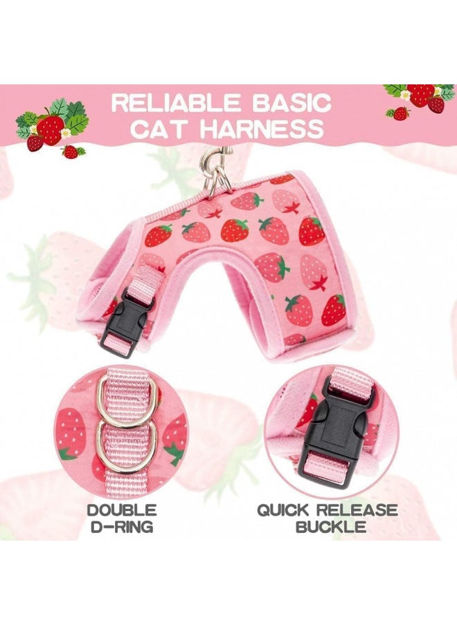 BINGPET BINGPET Cat Harness with Leash Escape Proof - Fashionable Mesh Cat Dog Walking Harness Leads, Adjustable for Kitties Puppies Small Animals  - Image 2