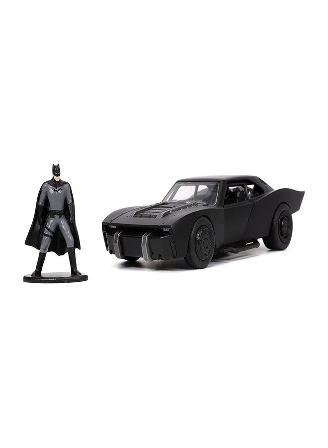 Jada The Batman 1:32 Batmobile Die-cast Car with Batman Figure, Toys for Kids and Adults, Black - Image 1