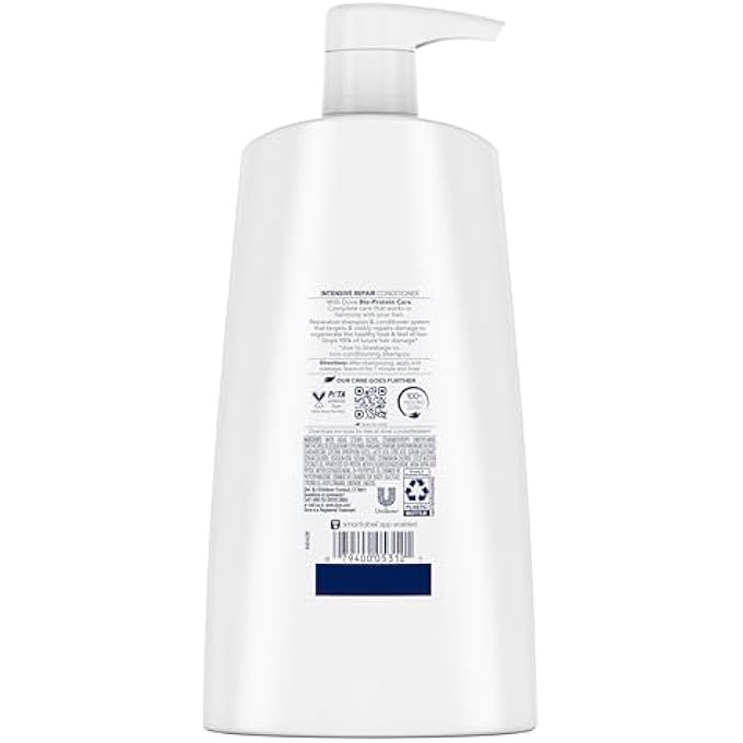 Dove NUTRITIVE SOLUTIONS STRENGTHENING CONDITIONER WITH PUMP FOR DAMAGED HAIR INTENSIVE REPAIR DEEP CONDITIONER FORMULA WITH KERATIN ACTIVES 25.4 OZ - Image 3