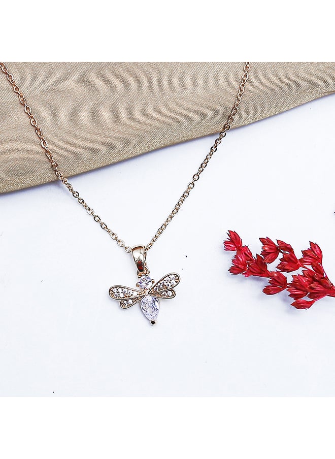 FLUFFY Bee Soft Necklaces Of Fluffy Women's Accessories-Gold  - Image 1