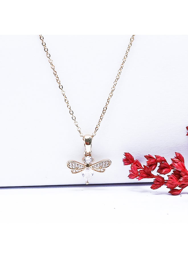 FLUFFY Bee Soft Necklaces Of Fluffy Women's Accessories-Gold  - Image 2
