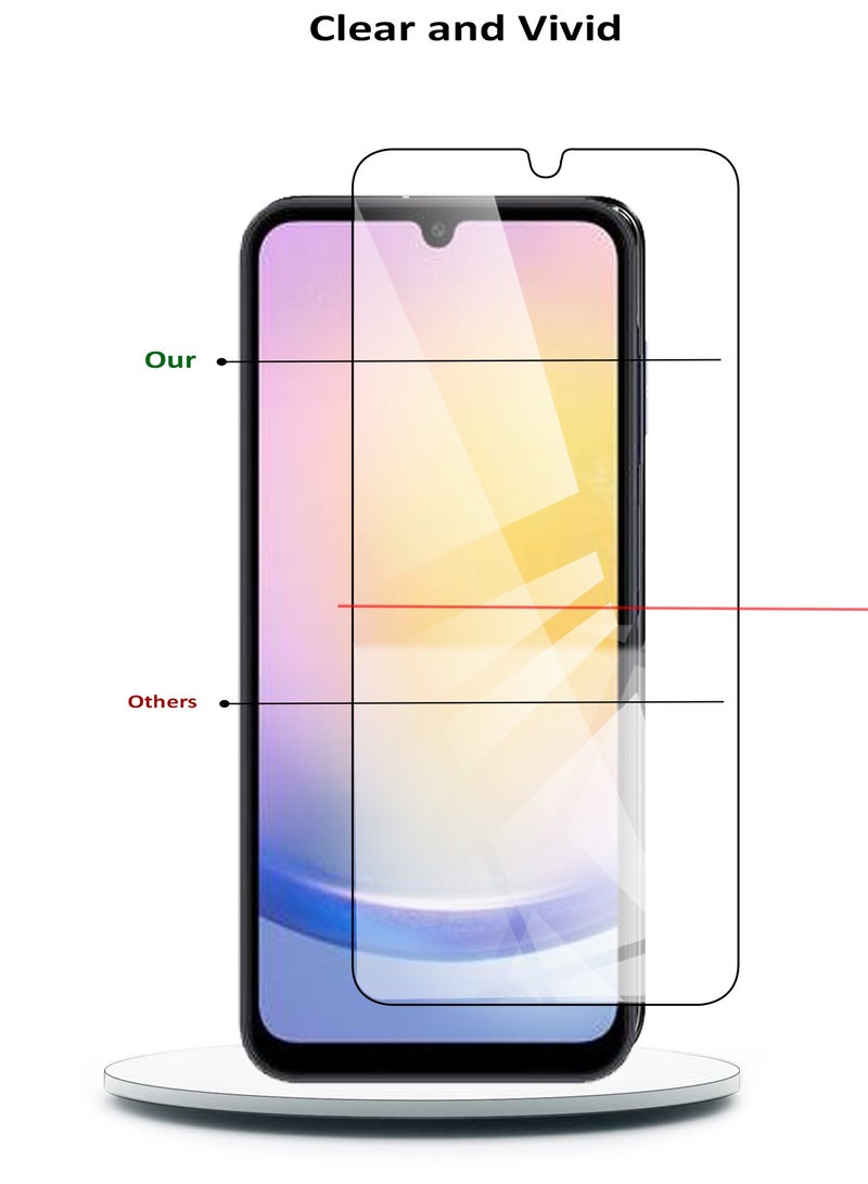 دبليو تيك واقي شاشة من الزجاج المقوى سامسونج جالاكسي A25 5G 2023 WTech Premium Series 9H 2.5D - شفاف - Image 5