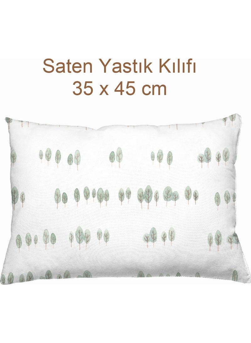 Casadora Baby Oxygen 100% Cotton Satin Pillowcase - 35 x 45 cm  - Image 1