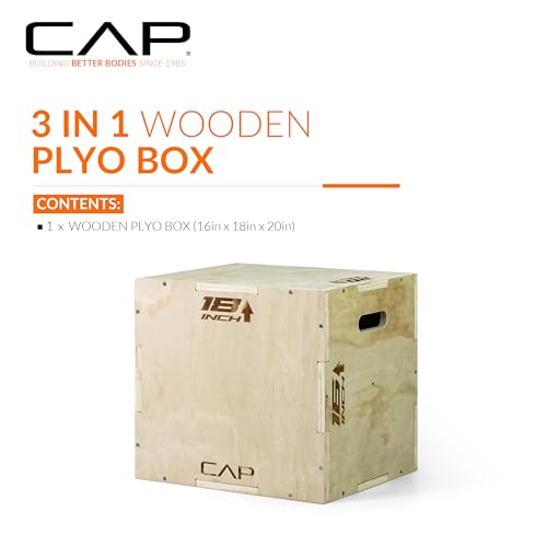 CAP Barbell 3-in-1 Wooden Plyometric Box 20in x 18in x 16in - Image 2