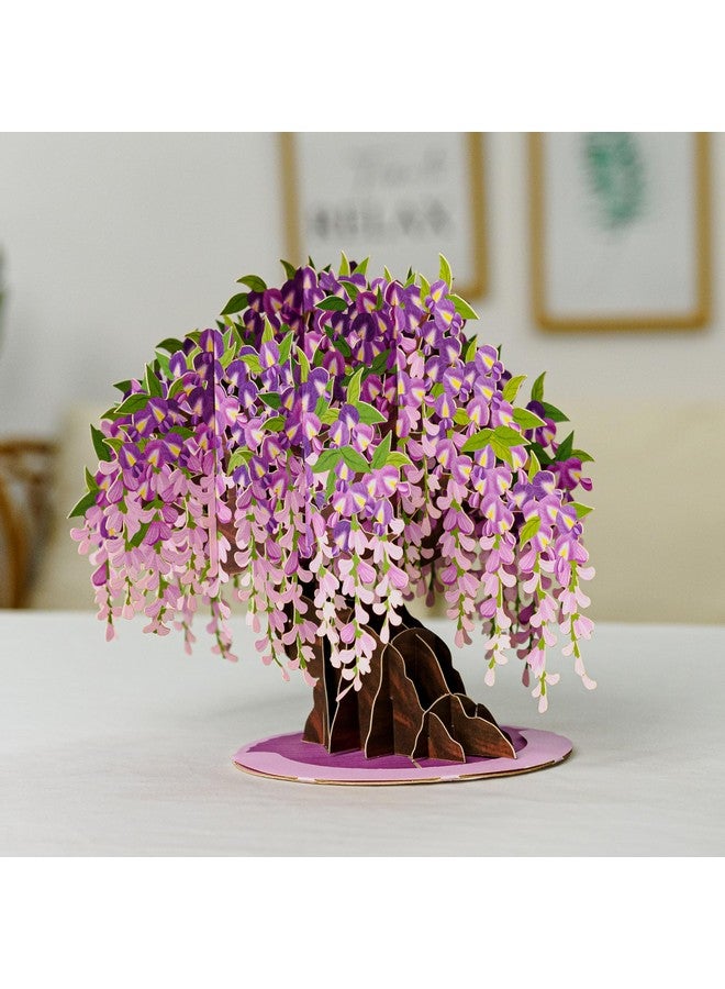 Paper Love 3D Wisteria Tree Pop Up Card With Detachable Popup Keepsake Gift For Birthday Anniversary Thank You All Occasion Or Just Because Oversized 10 X 7 Cards Includes Envelope And Note - Image 5