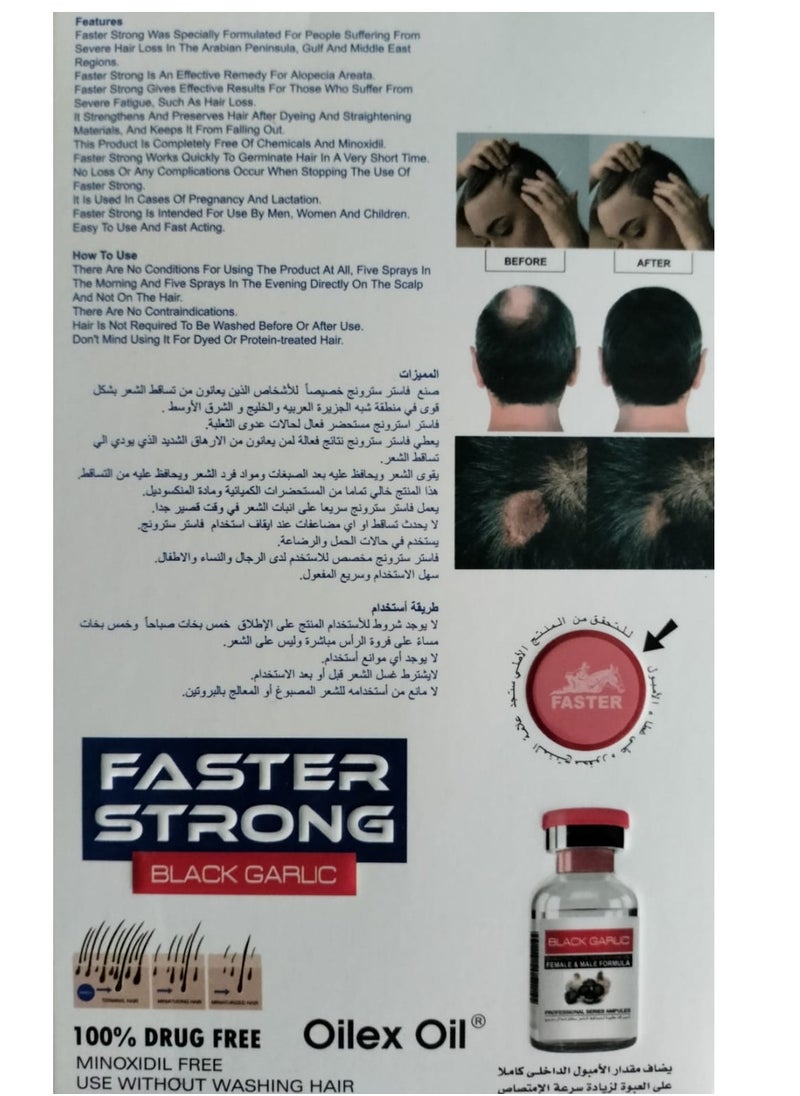 Faster FASTER STRONG BLACK GARLIC HAIR GROWTH 100ML  - Image 2