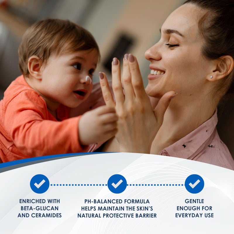 Vanicream Moisturizing Cream for Baby, 6 Oz, Gentle, Hydrating Baby Lotion with Beta-Glucan & Ceramides, Formulated without Common Irritants for Sensitive Skin, All Ages - Image 3