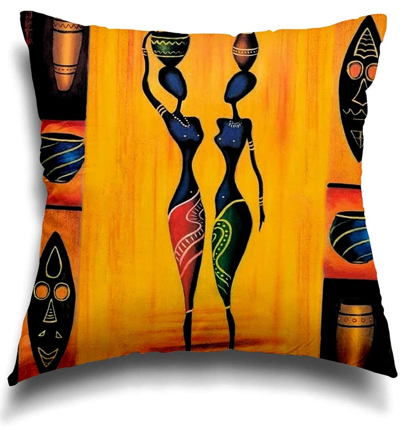 homewards Satin Digital Printed Cushion Covers 16x16 Inches Multicolour Set of 5 - Image 5