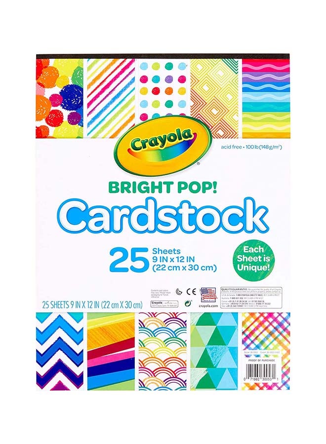 Crayola 25 ورقة من ورق كرايولا الملون المشرق! - Image 1