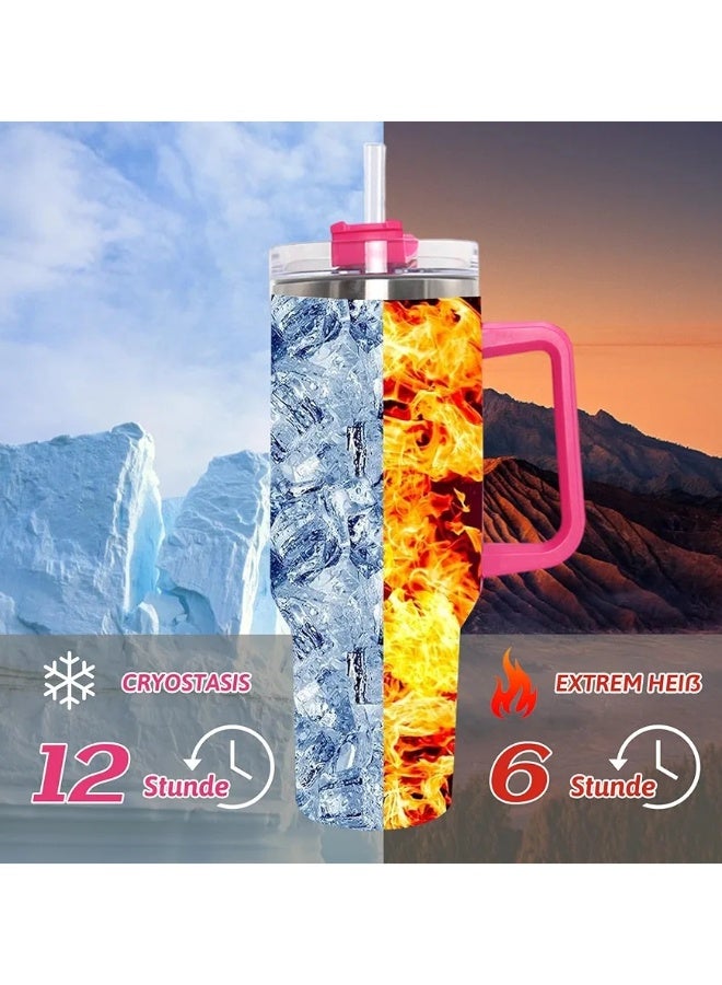 Stanley Stanley Original Flowstate Quencher H2.0 Vacuum Insulated Stainless Steel Mug with Lid and Straw for Water or Iced Tea Coffee Juice Smoothie Etc 1.18 Liter  - Image 4