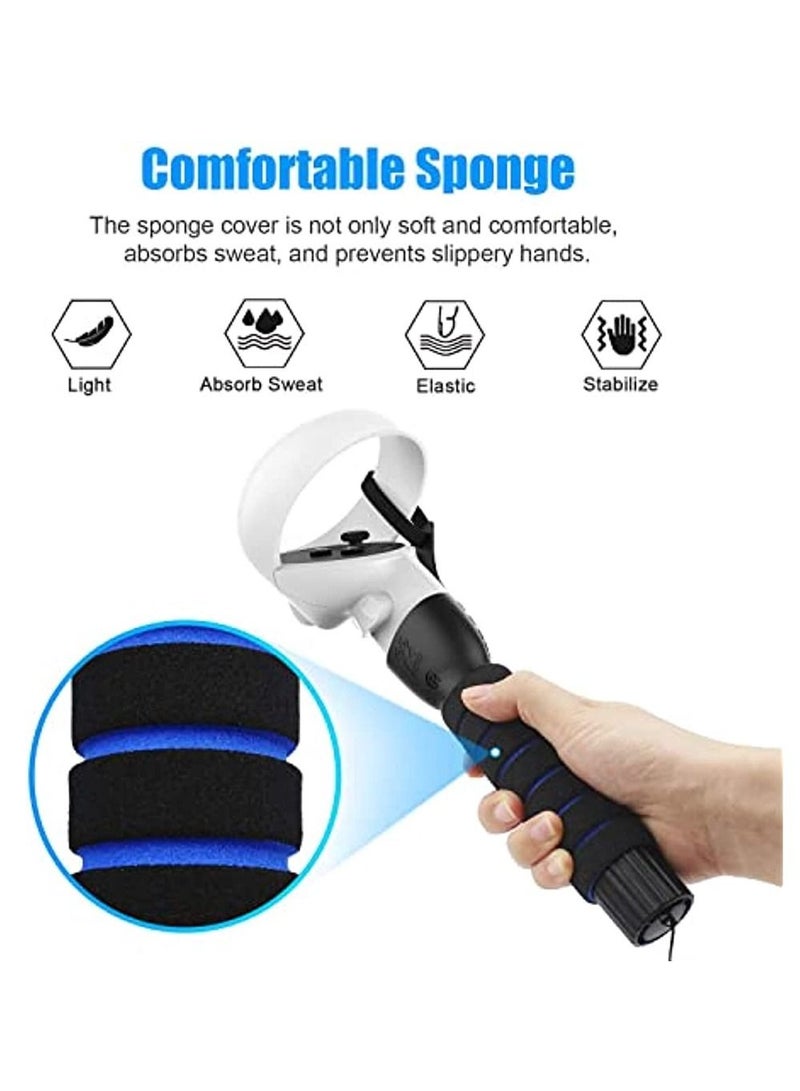 Dual Gamepad Extension Grips For A Comfortable Grip On For Oculus Quest / Quest 2 / Rift S Controllers For Beat Saber Games Compatible With Quest 2 Accessories - Image 5