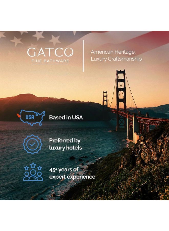 gatco 1803 Bathroom Wall Mirror, 24" H x 20" W Modern Mirror for Living Room, Vanity, Slim Design Beveled Frameless Rectangle Mirror - Hangs Horizontal or Vertical with Easy Mount Safety Bracket - Image 5