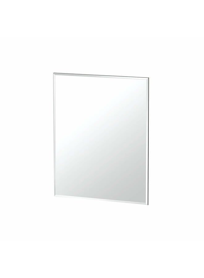 gatco 1803 Bathroom Wall Mirror, 24" H x 20" W Modern Mirror for Living Room, Vanity, Slim Design Beveled Frameless Rectangle Mirror - Hangs Horizontal or Vertical with Easy Mount Safety Bracket - Image 2