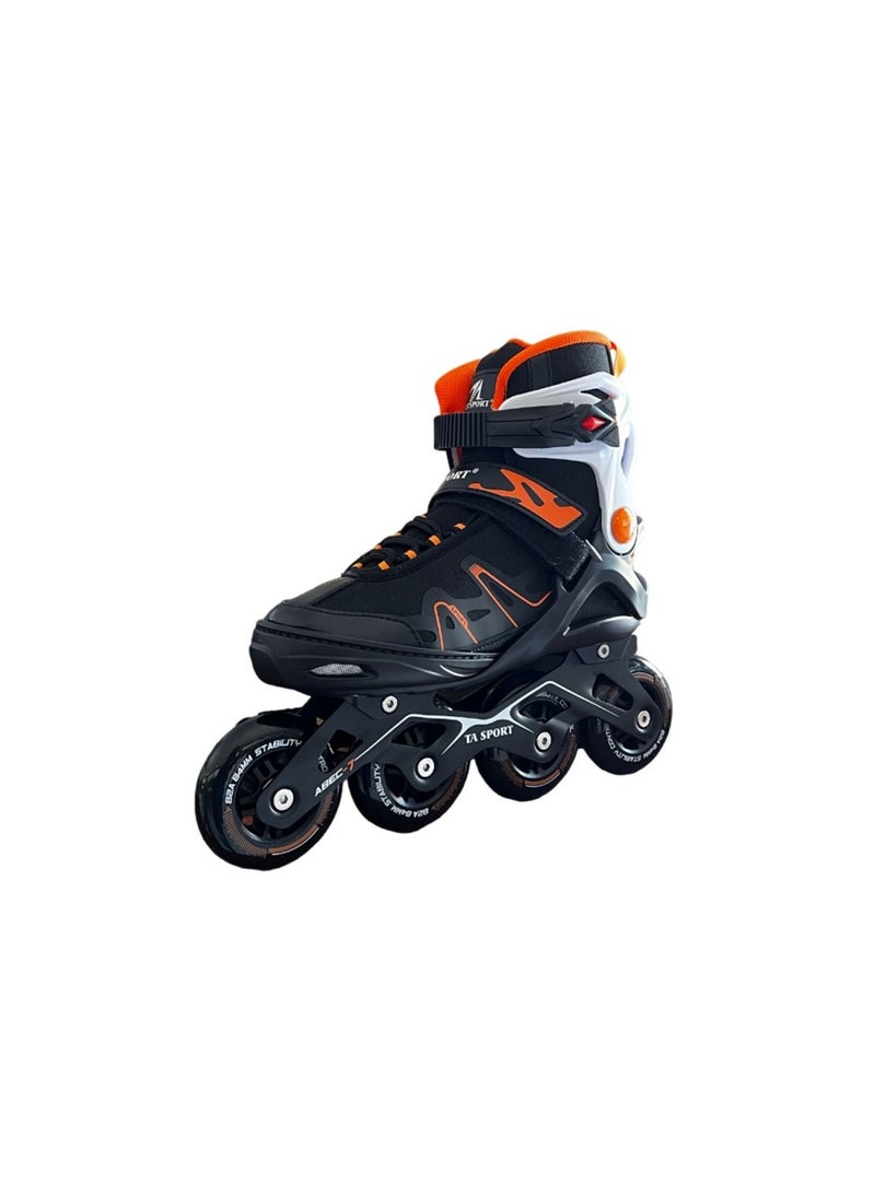TA SPORT - Sport Black And Orange Skate Shoes Pw-137-2-1 - Image 1