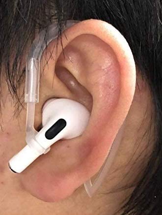 JNSA AirPods Pro Ear Hooks Anti-Slip Anti-Drop Earhooks【Not Fit in The Charging Case】 Compatible with AirPods Pro, Clear - Image 5