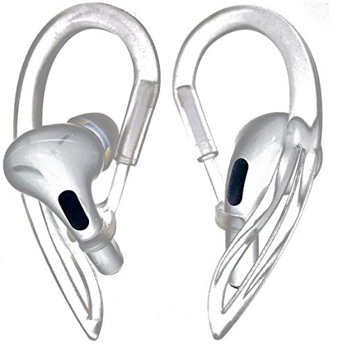 JNSA AirPods Pro Ear Hooks Anti-Slip Anti-Drop Earhooks【Not Fit in The Charging Case】 Compatible with AirPods Pro, Clear - Image 1