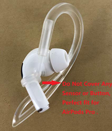 JNSA AirPods Pro Ear Hooks Anti-Slip Anti-Drop Earhooks【Not Fit in The Charging Case】 Compatible with AirPods Pro, Clear - Image 2