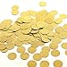 MOWO Glitter Confetti Circles Wedding Party Decor and Table Decor 12 in Diameter glitter gold200pc - Image 3