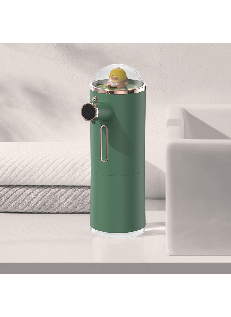 HURRISE Automatic Foam Soap Dispenser for Kids Waterproof Cute Shape Smart Touchless Foaming Hand Soap Dispenser Infrared Sensor Rechargeable for KitchenBathroom Green  - Image 5