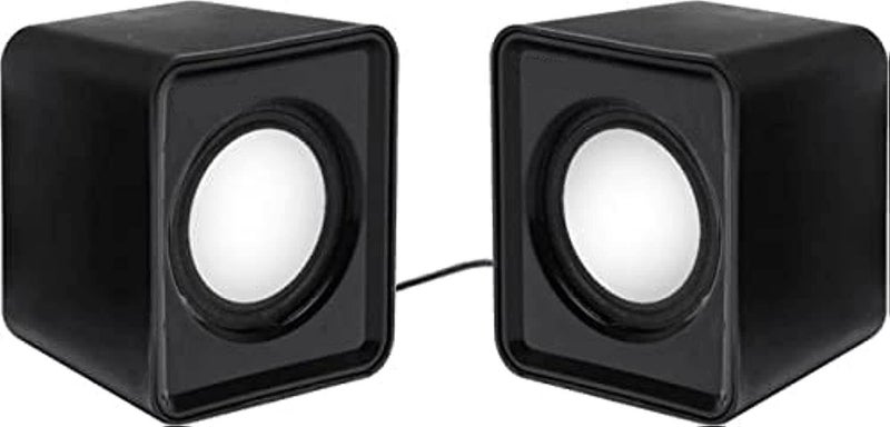 Mini Square Computer Speaker Wired Multi Color USB - Image 1