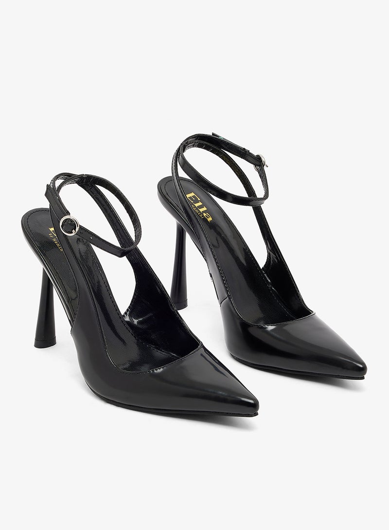 ايلا أحذية بكعب عالٍ بحزام خلفي - Image 4