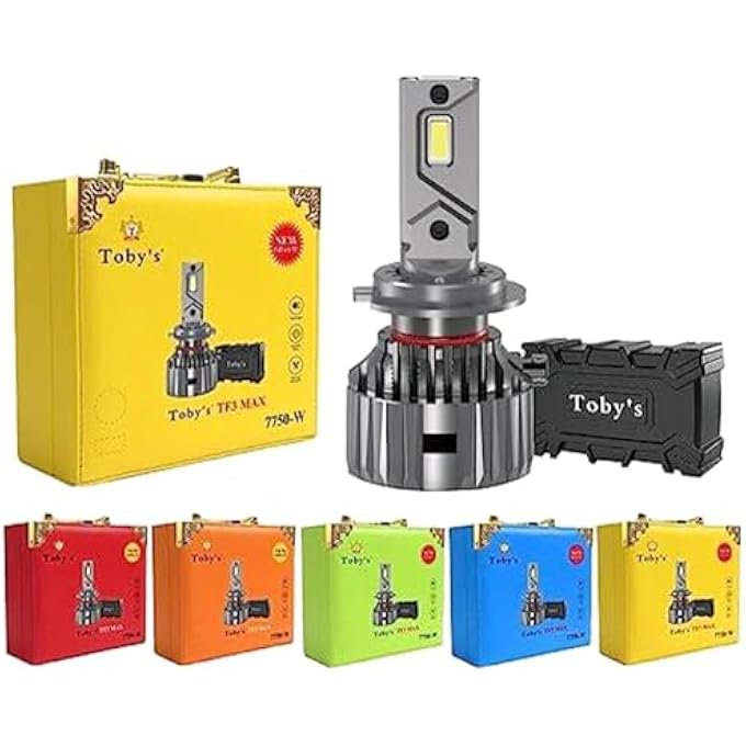 توبيز مجموعة تحويل المصابيح الأمامية LED TF3 Max H11H8H9 بدرجة حرارة اللون 6500 كلفن لومز 15000 لومن باللون الأبيض الماسي، مجموعة توصيل وتشغيل، مقاومة للماء IP65، عبوتان