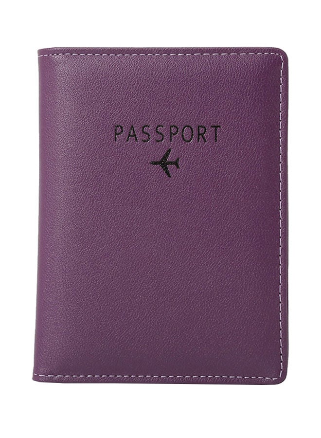 NIBEMINENT Square Shaped Passport Holder Purple 