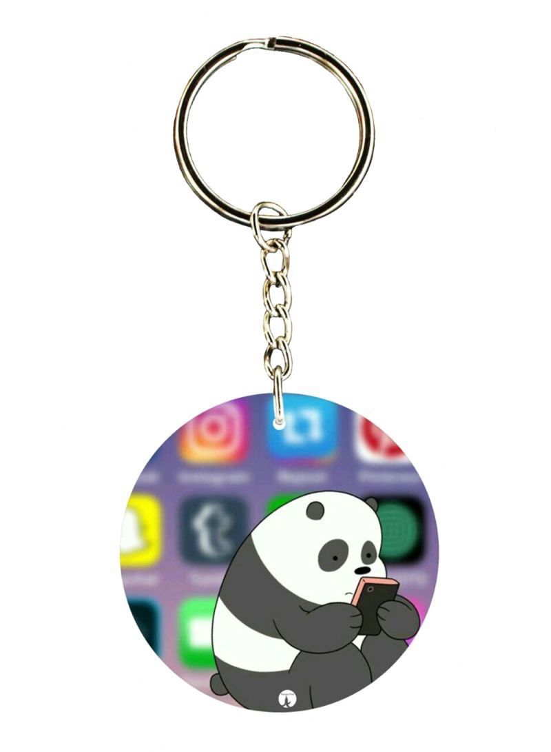 RKN Panda Printed Keychain