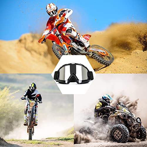 JAMIEWIN Dirt Bike & Motocross Goggles - Anti UV, Dustproof & Fog Resistant Offroad Riding Goggles - Image 2