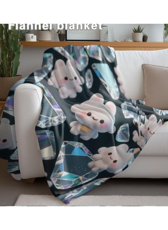 general Flannel thin blanket (warm and comfortable, suitable for sleep, gaming, dust removal and sandproof) 150cm*200cm - 825 - Image 4