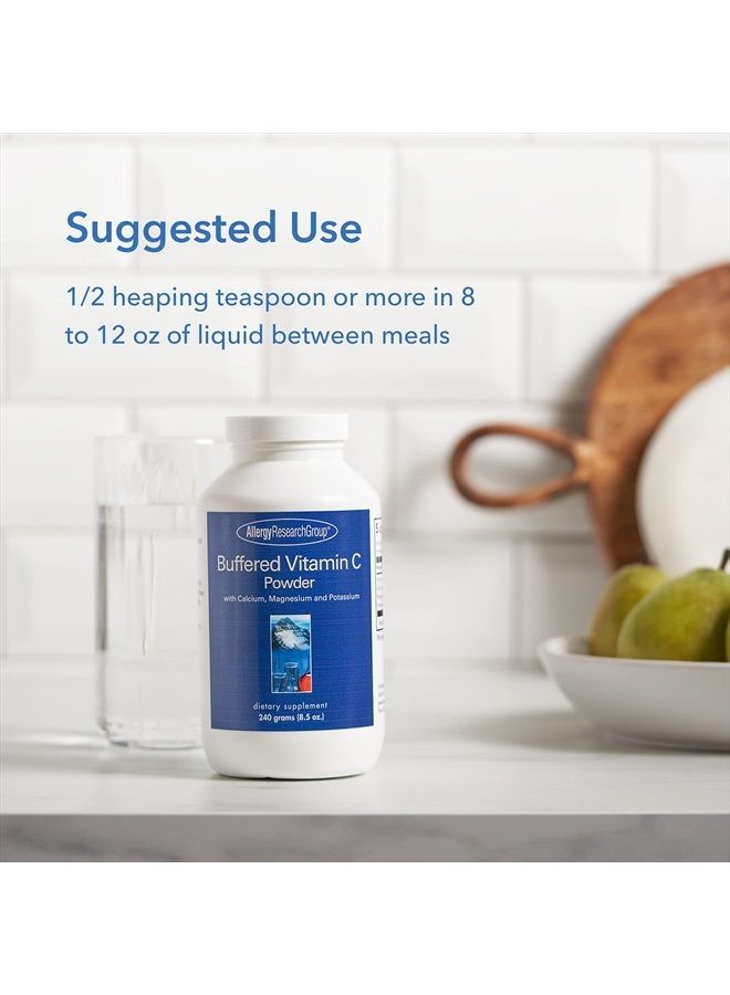 Allergy Research Group Buffered Vitamin C Powder - Antioxidant, Immune, Calcium/Mag/K - 240 g (8.5 oz) - Image 5
