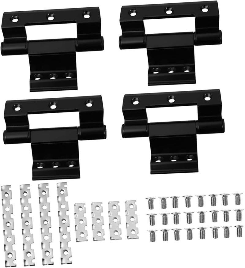 Artibetter 4 Pack Heavy Duty Aluminum Window Hinge Exterior Door Hinges Insulation Soft Close - Image 1