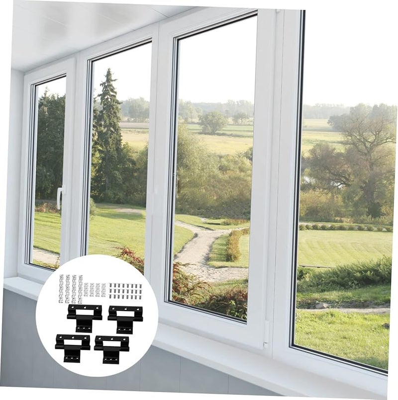 Artibetter 4 Pack Heavy Duty Aluminum Window Hinge Exterior Door Hinges Insulation Soft Close - Image 5