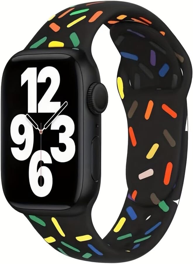 Next Next store Colorful Silicone Watch Band Compatible with iWatch Ultra/Ultra2 49mm 44mm 45mm, Replacement Wristbands Compatible with iWatch Series 8/Ultra/7/SE/6/5/4/3/2/1