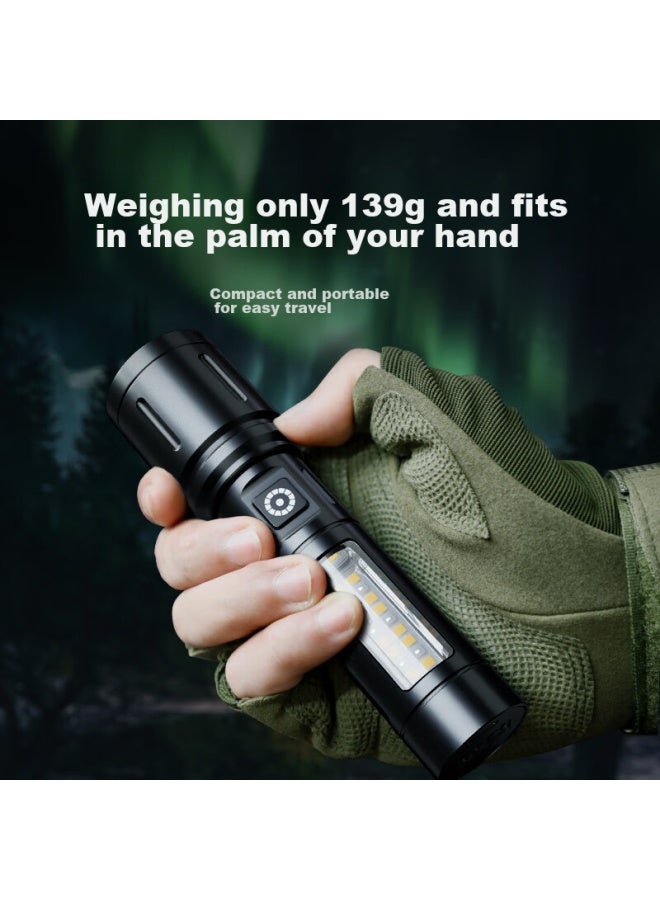 Warsun 603 Flashlight, High Brightness, Rechargeable, Ultra-bright, Compact, For Home And Outdoor Use, Portable, Multifunctional, Long-range, Laser - Image 3