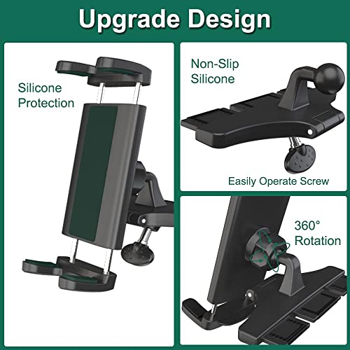 Cuxwill Car CD Slot Mount Tablet Holder for 4-13" iPad & Phone, Universal 360° Rotation Car Truck Front CD Player Tablet Mount for iPad Pro 12.9 Air Mini Generation, Galaxy Z Fold 4 3, iPhone - Image 3