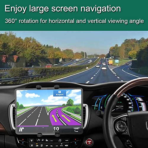 Cuxwill Car CD Slot Mount Tablet Holder for 4-13" iPad & Phone, Universal 360° Rotation Car Truck Front CD Player Tablet Mount for iPad Pro 12.9 Air Mini Generation, Galaxy Z Fold 4 3, iPhone - Image 2