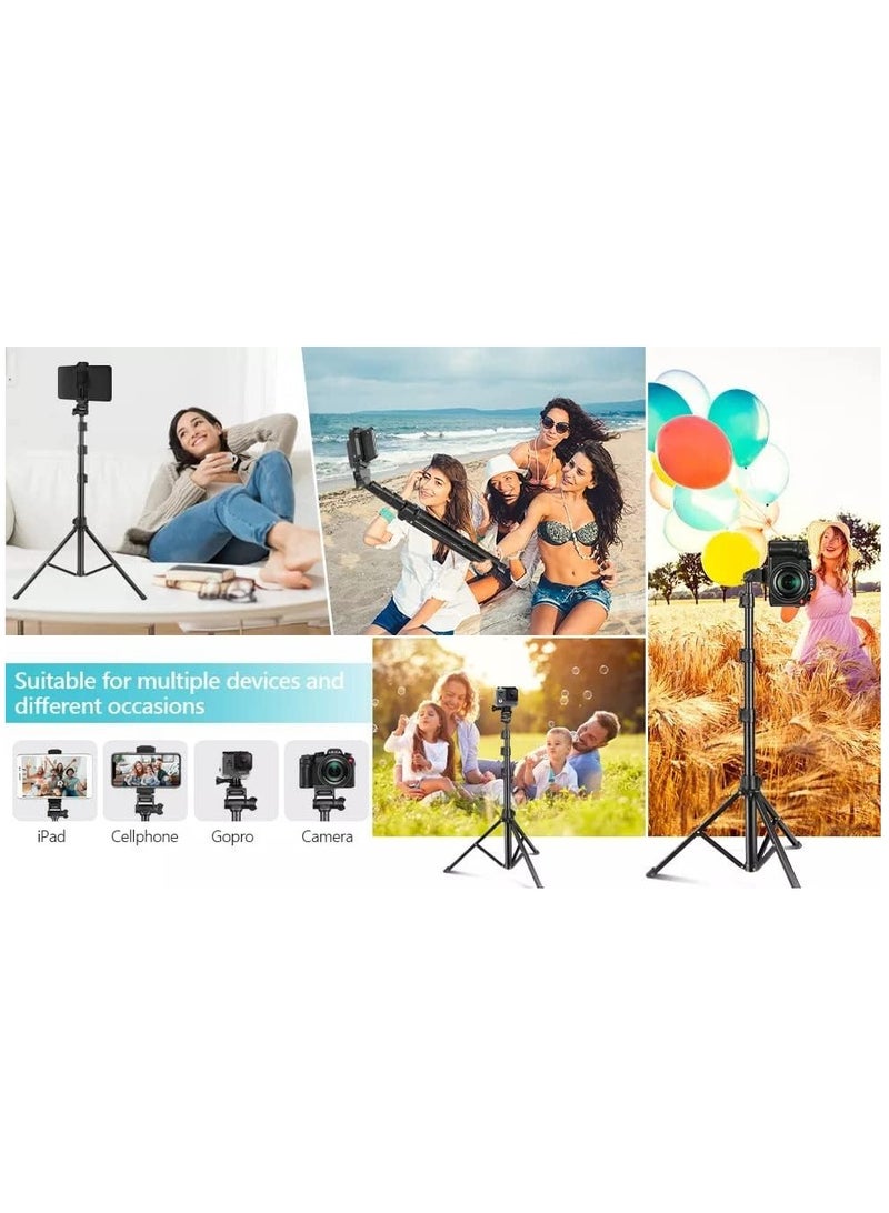 Jmary MT36 Selfie Stick Phone Tripod 67" Extendable Travel Tripod Stand with Phone Clip 1.7 meter Tripod for Video Shooting vlog - Image 4