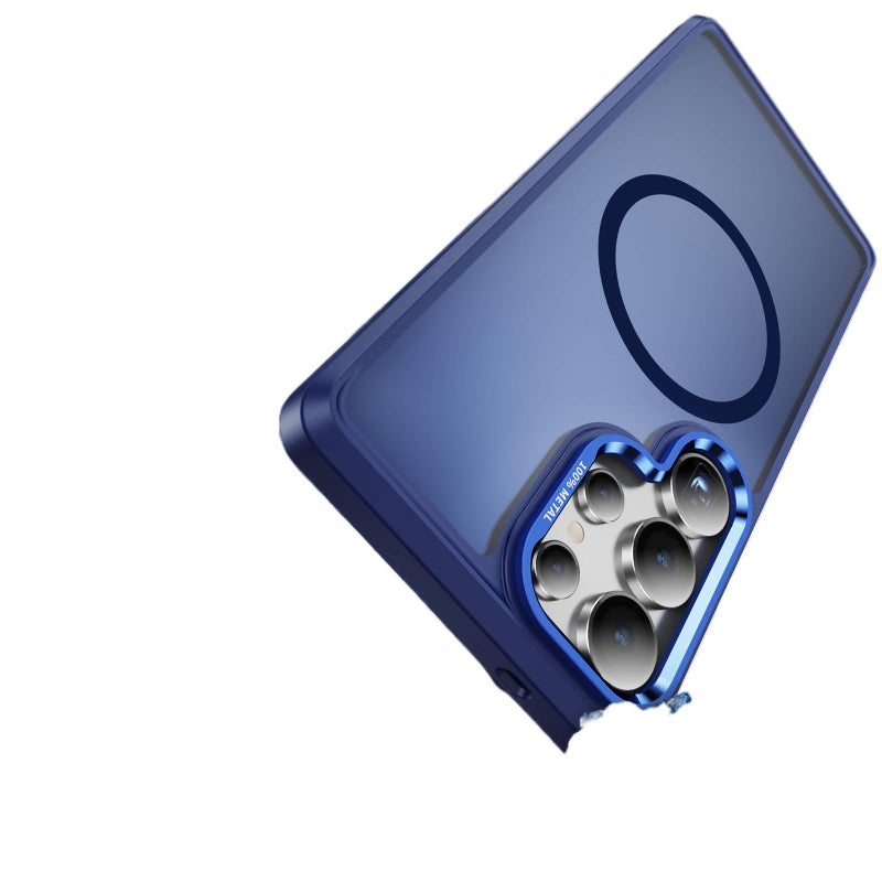 غطاء MagSafe بTPU لـ Samsung S25 Ultra / Samsung S25 باللون وردي مغناطيسي من مادة TPU مع مغناطيس قوي وحماية من السقوط مع مقاوم للصدمات مع ملمس ناعم للتنقل اليومي سهل التخزين - Image 3
