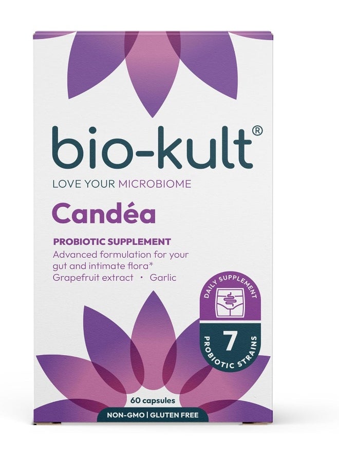 Bio-Kult - Candea 60 Capsules Probiotic For Intimate Flora Probiotic For Women Probiotic For Men With Garlic And Grapefruit Extract - Image 1