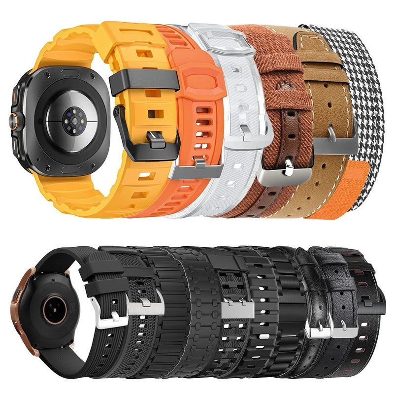 Bluejw Sports Strap Golden Sublimation Watch Bands Case for Samsung Galaxy Watch 4 5 7 Pro LV G Shock, Replaceable Watchband Set - Image 3