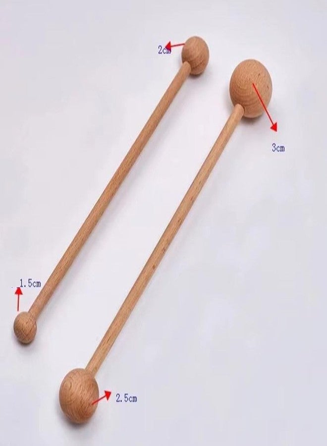 Luzen 2Pcs Wooden Throwing Sticks Pottery Shaping Pottery Throwing Tools Double Head Ball Pottery Throwing Stick for Artist Clay, Pottery Shaping Tools, 2 Sizes - Image 4