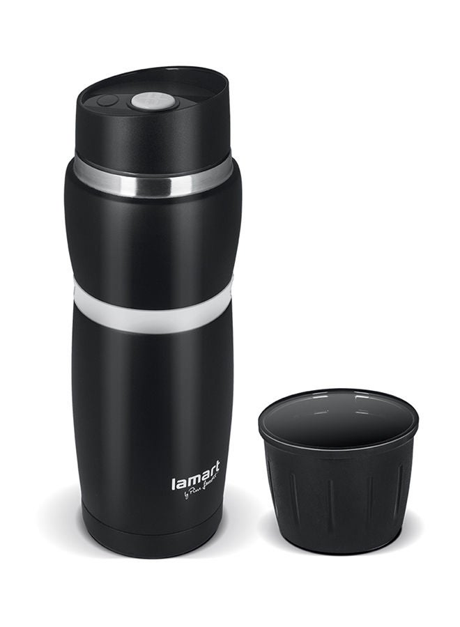 Lamart Vacuum Flask High Quality Stainless Steel 480 Ml Black/White - Image 2
