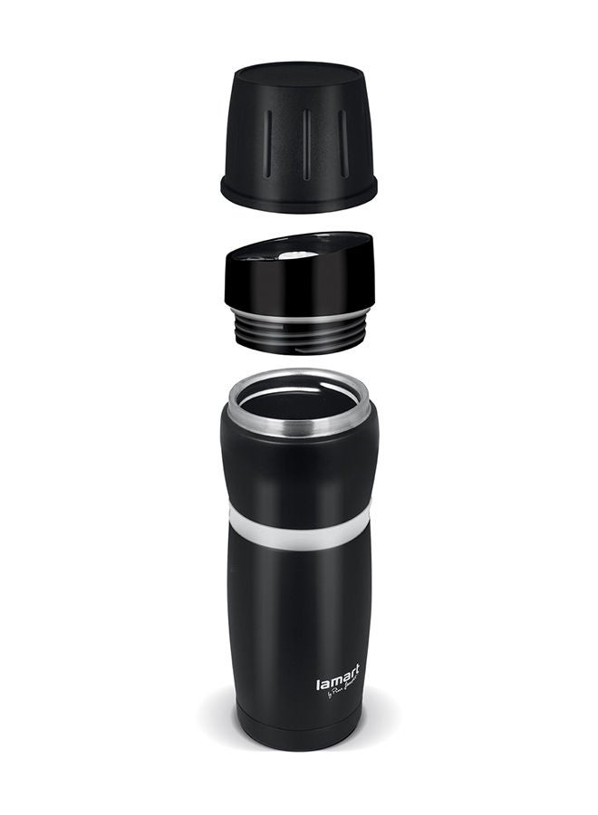 Lamart Vacuum Flask High Quality Stainless Steel 480 Ml Black/White - Image 4
