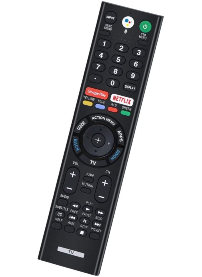 Raxoom Remote for Sony Smart Bravia Remote, Sony Bluetooth Voice Search Mic Remote and Sony Smart Bravia Android TVs, Sony 4K UHD Crystal HDR TV, Sony OLED Ultra HDTV, XBR KDL Series TV, RMF-TX300U - Image 1
